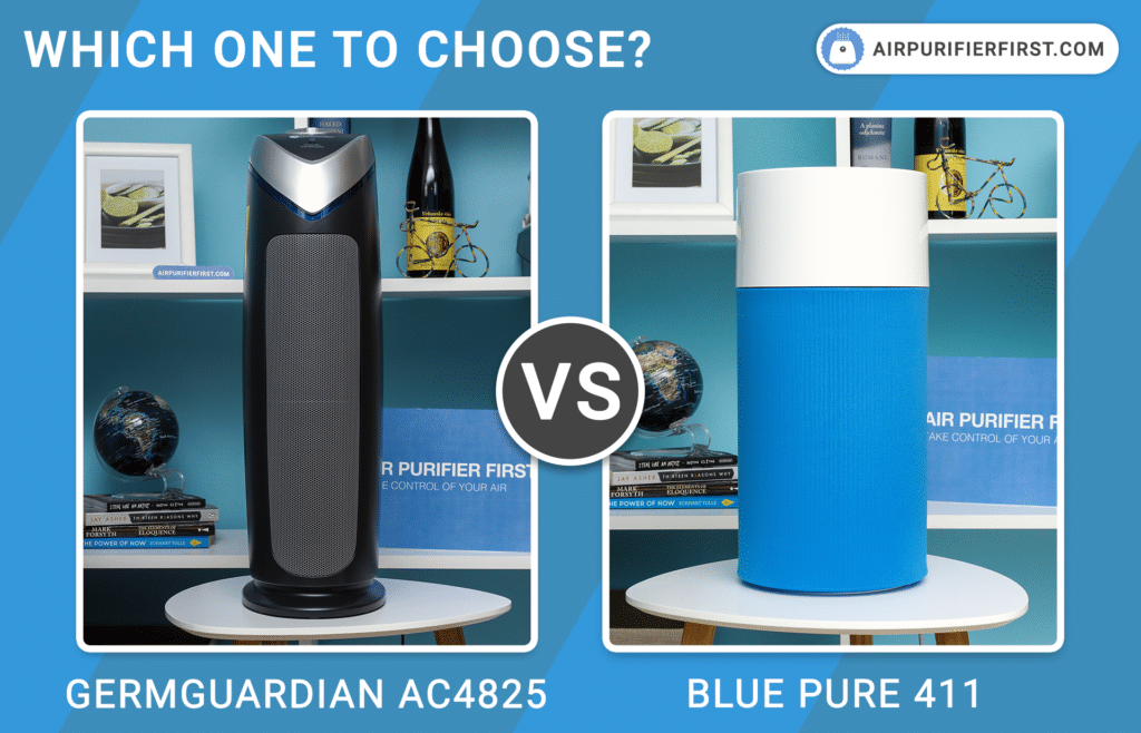 GermGuardian AC4825 Vs Blueair Blue Pure 411 - Comparison