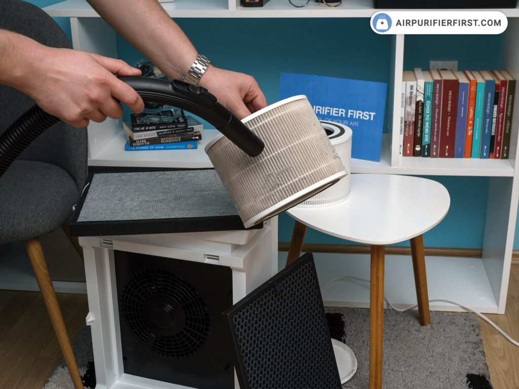 Levoit Air Purifiers Maintenance - Cleaning a pre-filter