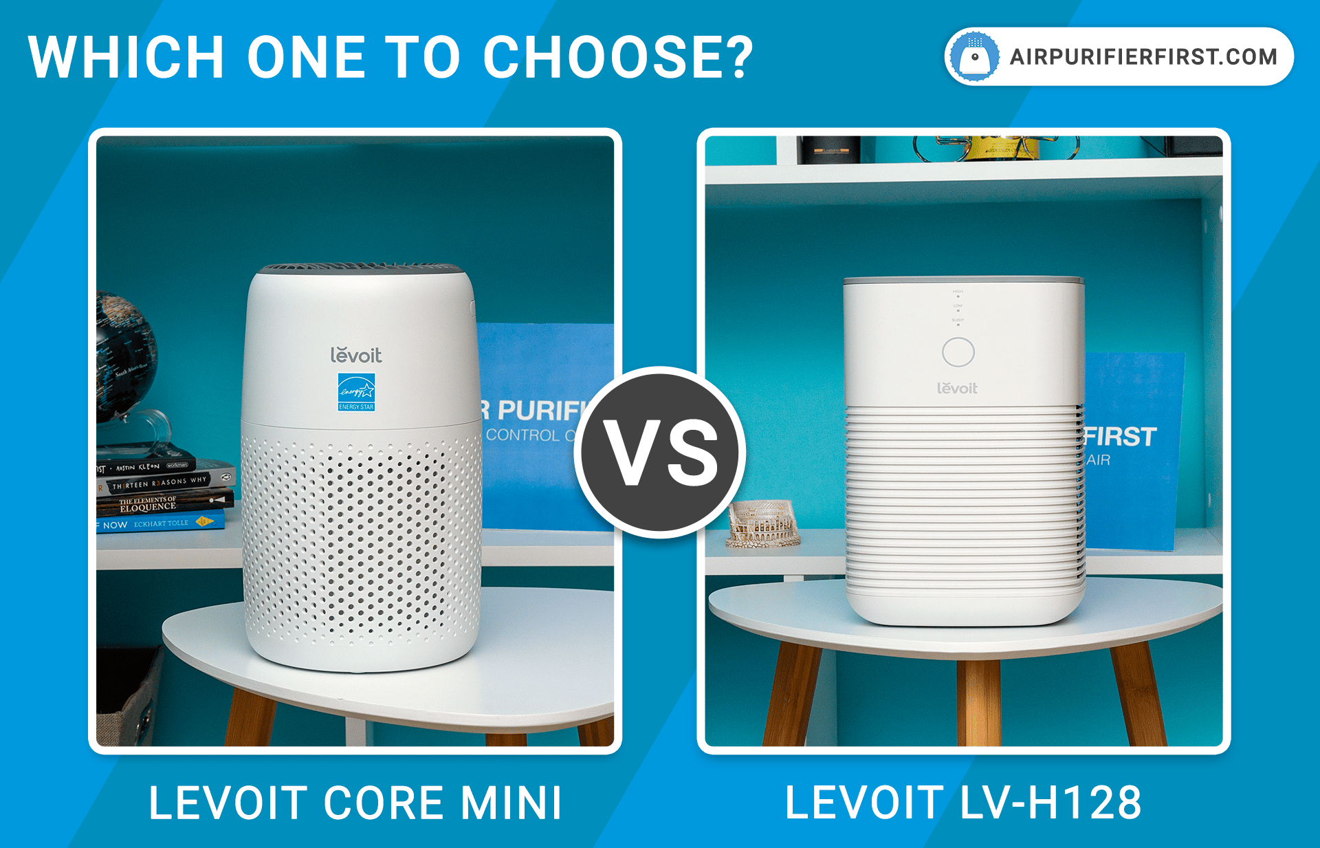LEVOIT Air Purifier and Air Filter Replacement for Bedroom Home, LV-H128 &  LV-H126