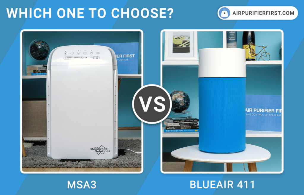 Membrane Solutions MSA3 Vs Blueair 411 - Air Purifiers Comparisons