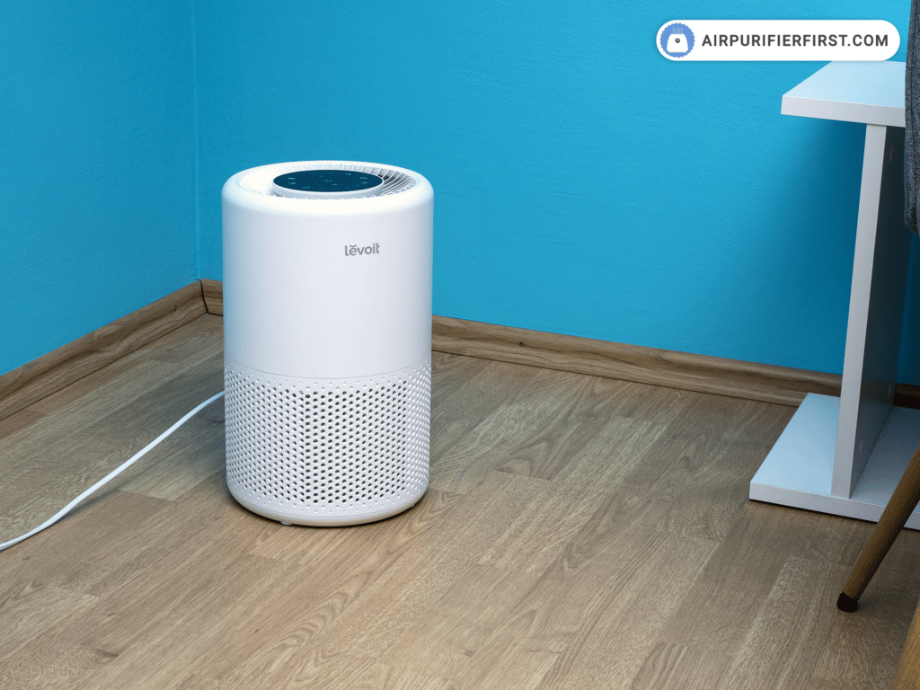 This is a properly placed air purifier