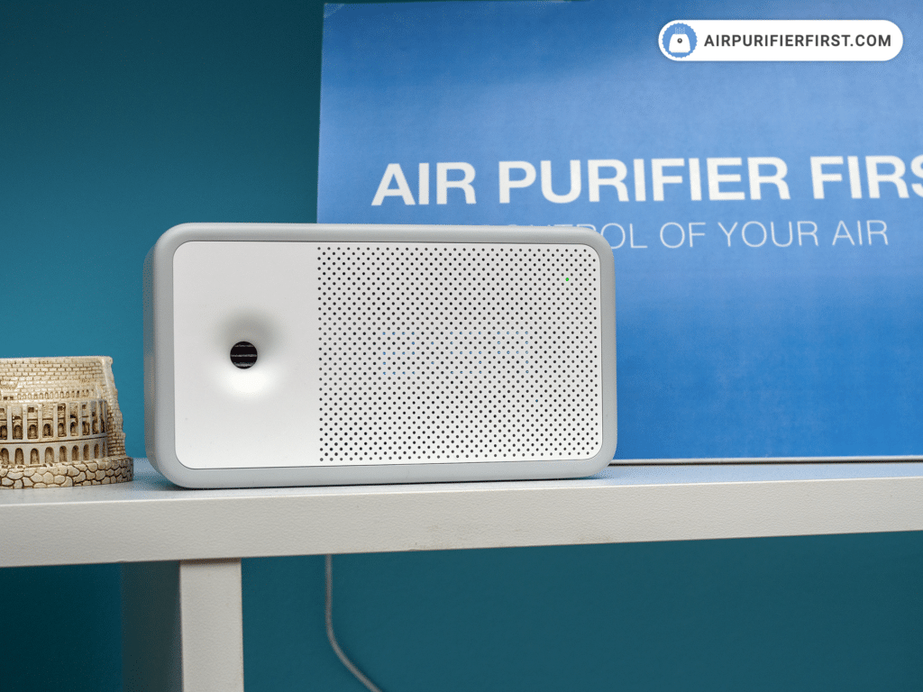 Awair Element Air Quality Monitor - On a shelf