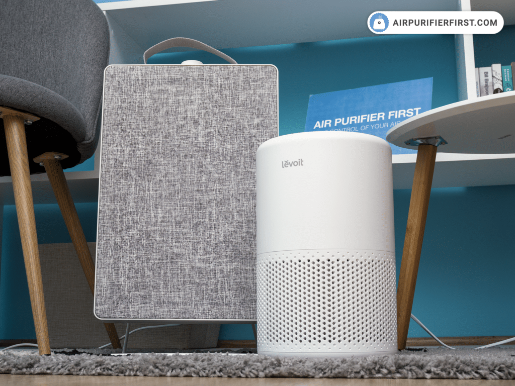 Comparing the sizes of IKEA FORNUFTIG and the Levoit Core 200S Air Purifiers