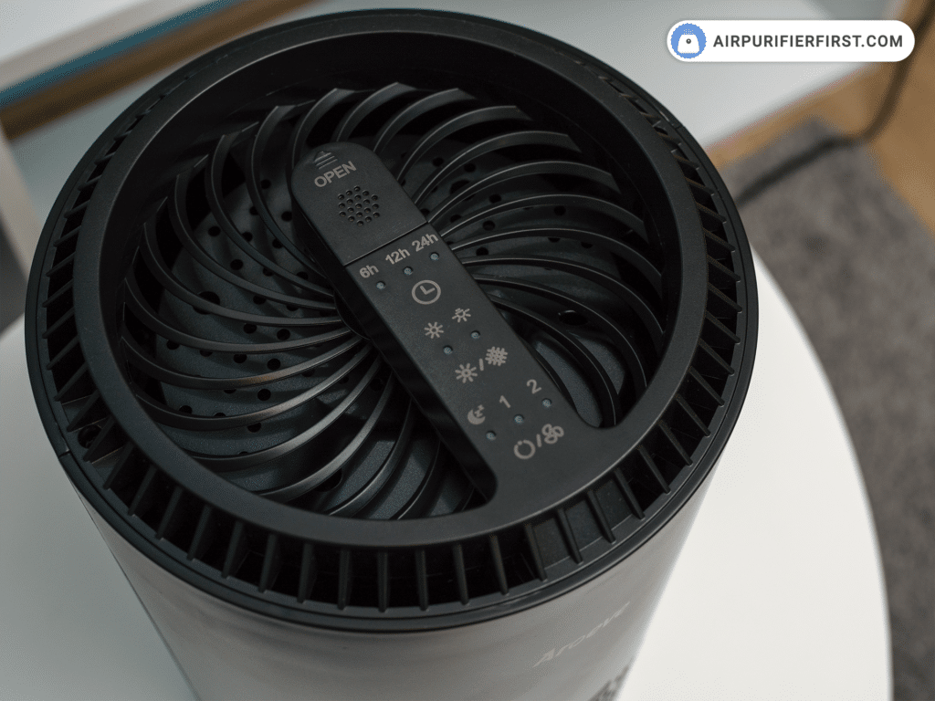 Aroeve MK01 Air Purifier - Control panel